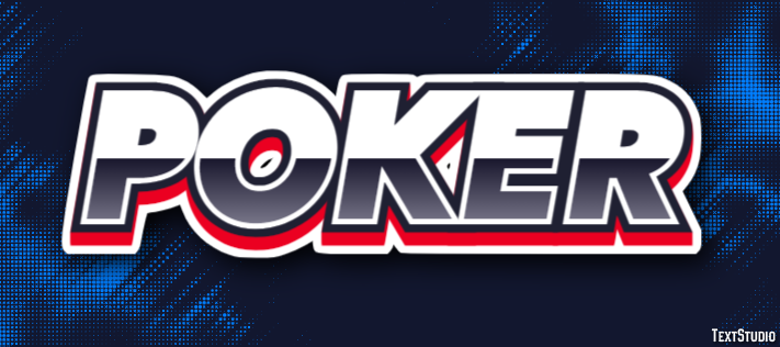 Poker Tekst Effect