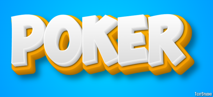 Poker Tekst Effect