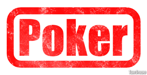 Poker Tekst effect