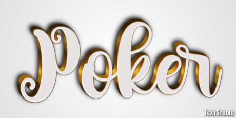 Poker Effetto testo