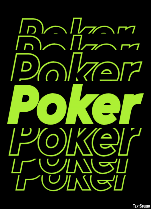 Poker Tekst Effect