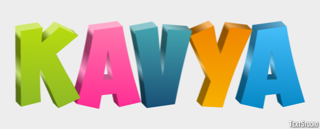Kavya Text effect