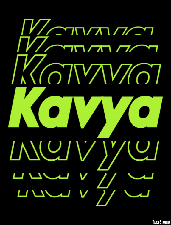 Kavya Text effect