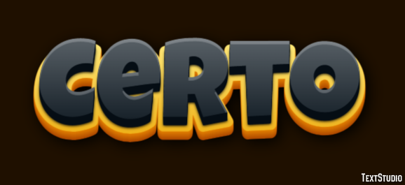 Certo Efeito de texto
