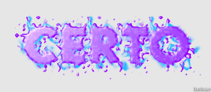 Certo Efeito de texto