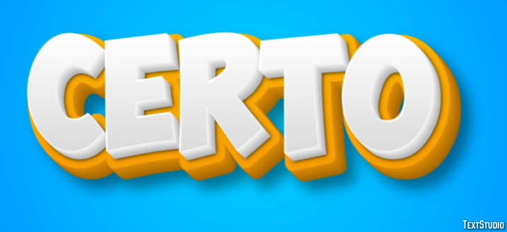 Certo Efeito de texto