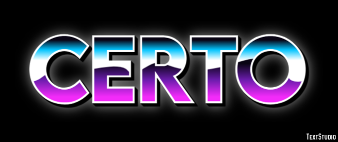 Certo Efeito de texto