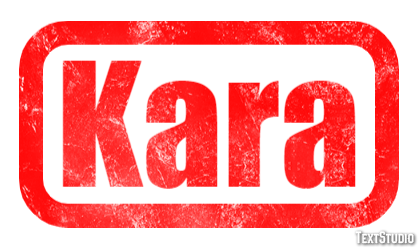 Kara Texteffekt