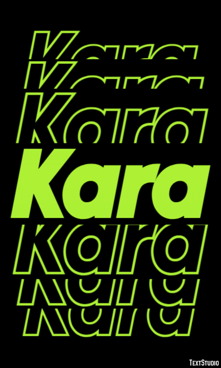 Kara Texteffekt