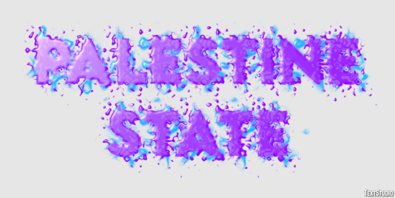 Palestine State Text Effect