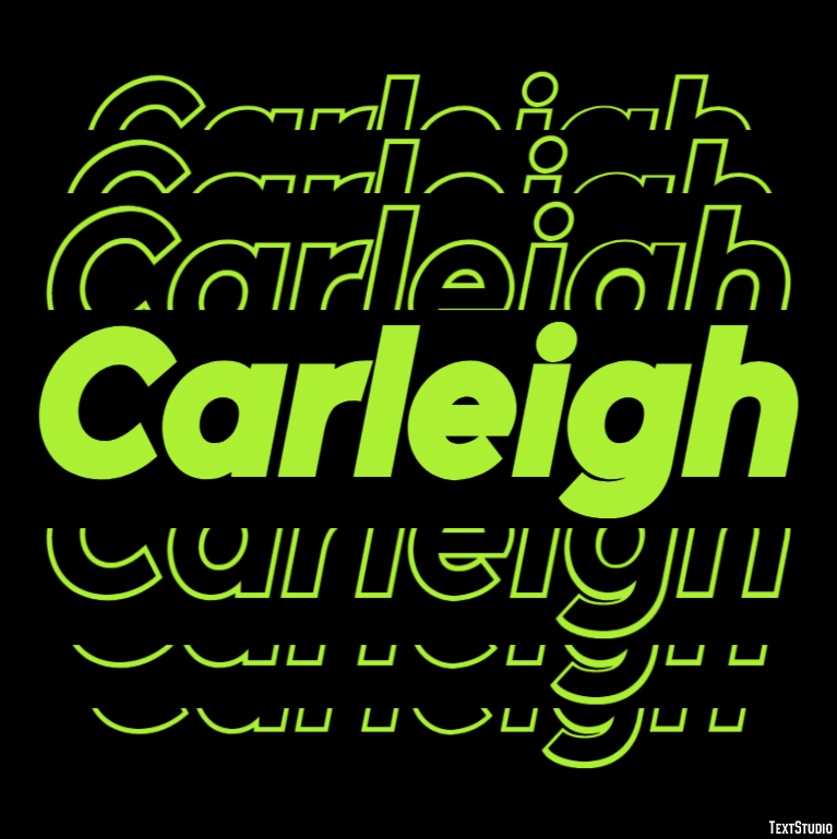 Carleigh Texteffekt