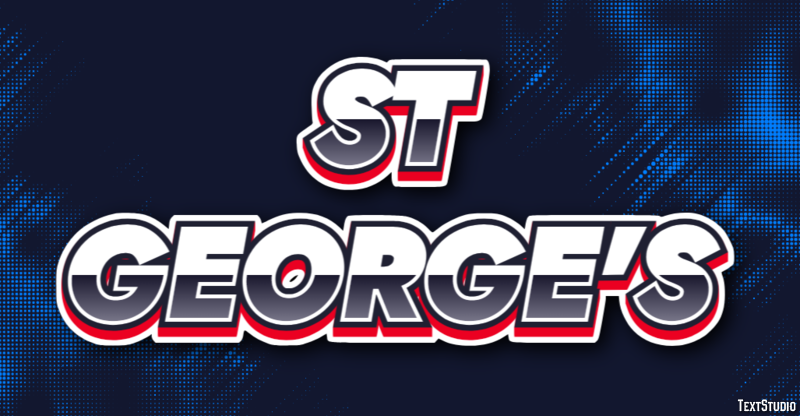 St George's Effetto testo