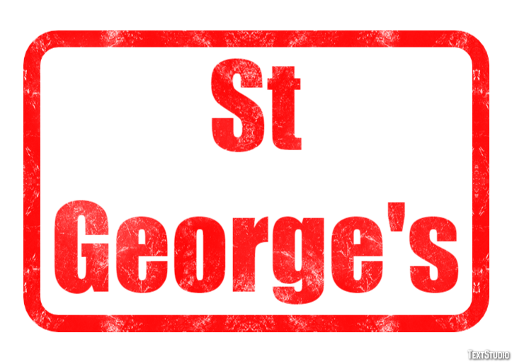 St George's Effetto testo