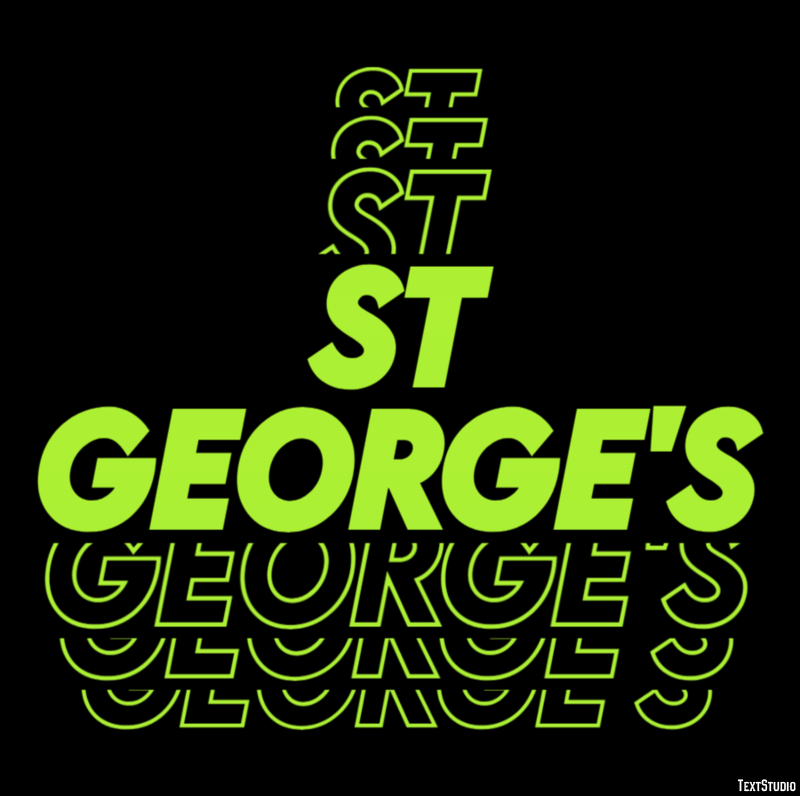 St George's Effetto testo