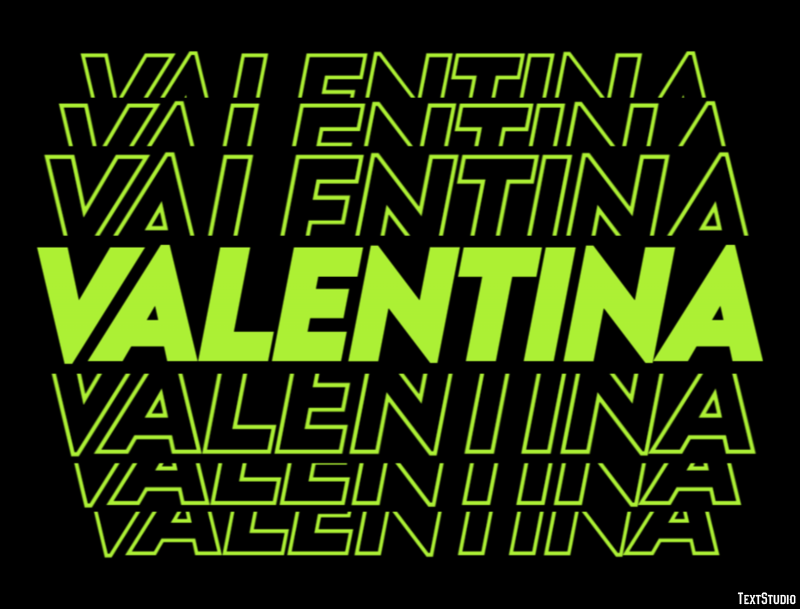 Valentina テキスト効果