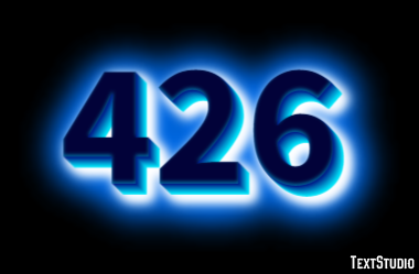 426 Эффект текста