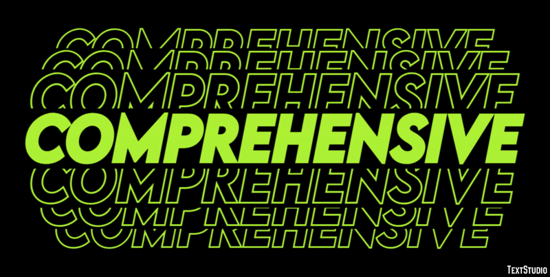 Comprehensive Text Effect