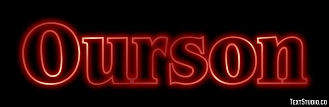 Ourson Effet de texte