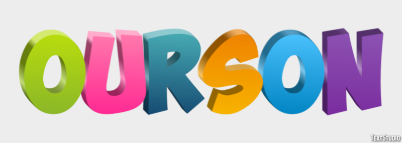 Ourson Effet de Texte