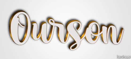 Ourson Effet de texte