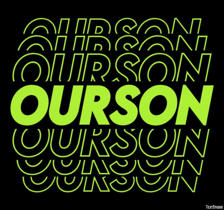 Ourson Texteffekt