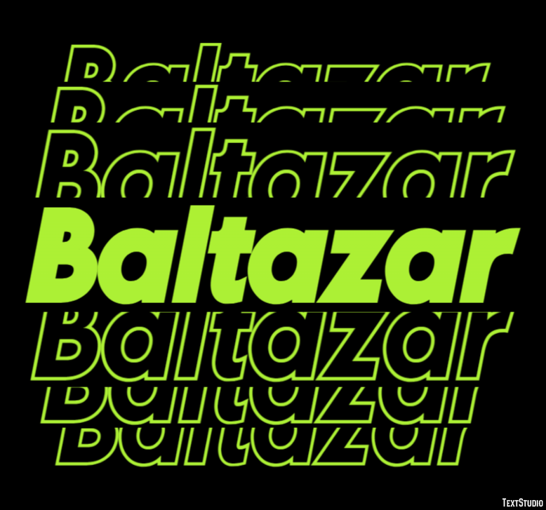 Baltazar Text Effect