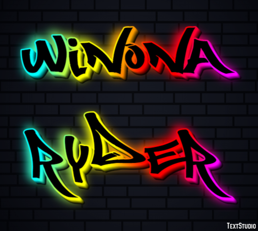 Winona Ryder Text Effect