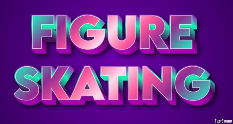 Figure Skating Text Effect