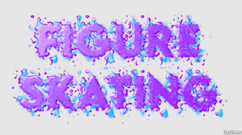 Figure Skating Text Effect