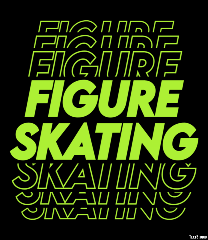 Figure Skating Text Effect