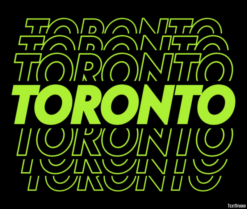 Toronto Efekt tekstowy