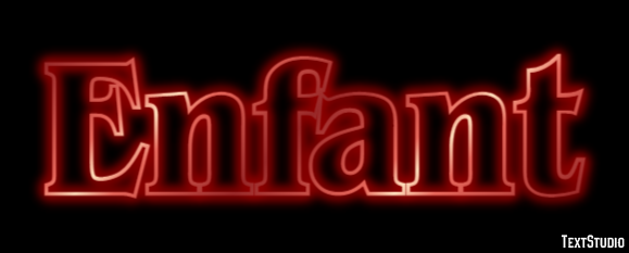 Enfant Effet de Texte