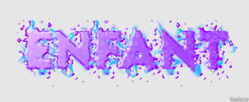 Enfant Effet de Texte