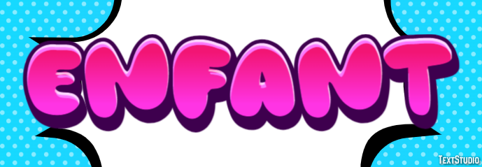 Enfant Effet de Texte