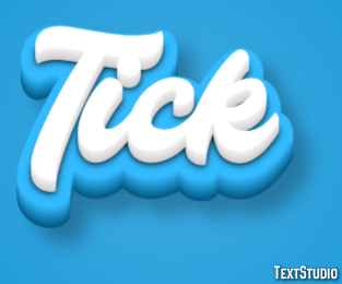 Tick Tekst effect