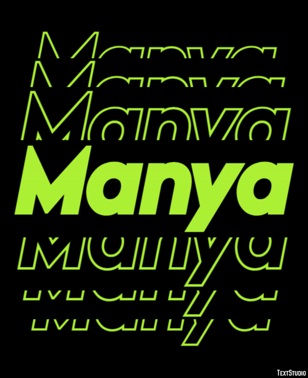 Manya Text Effect