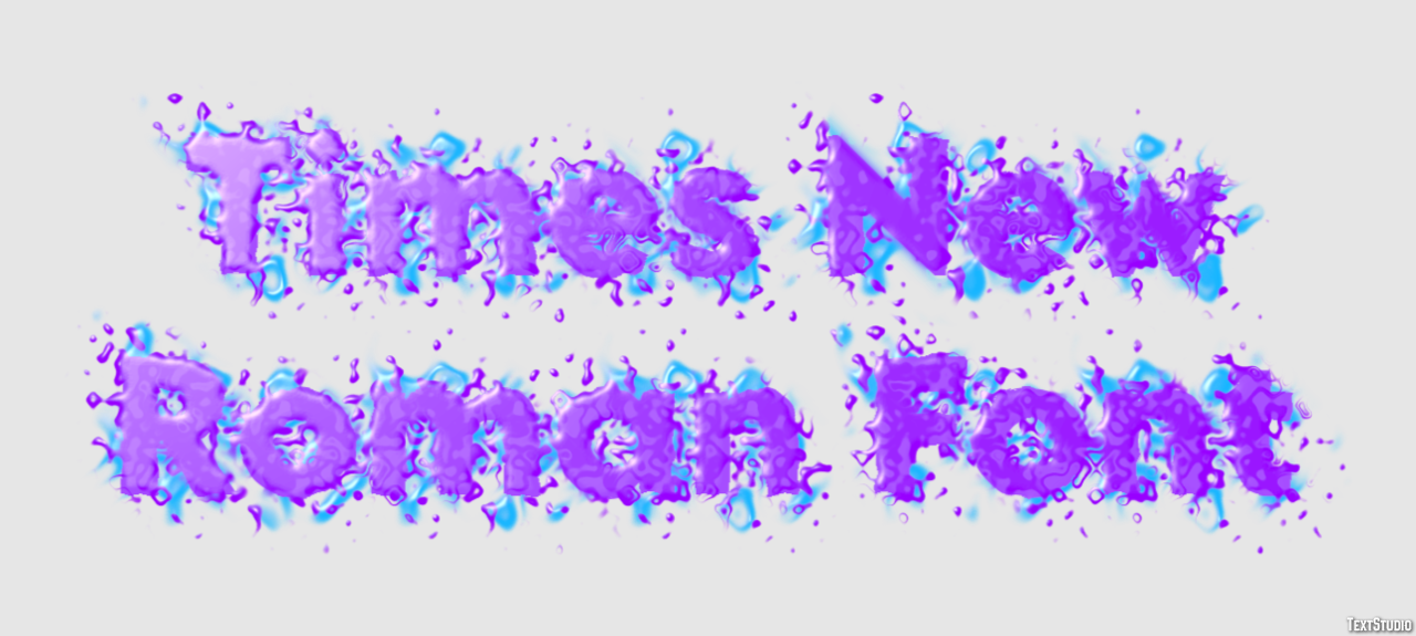Times New Roman Font Text Effect