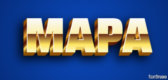 Mapa Efeito do texto