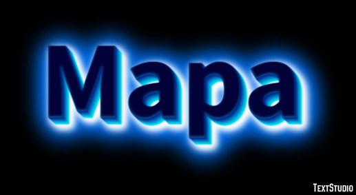 Mapa Efeito do texto