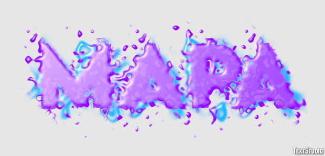 Mapa Efeito do texto