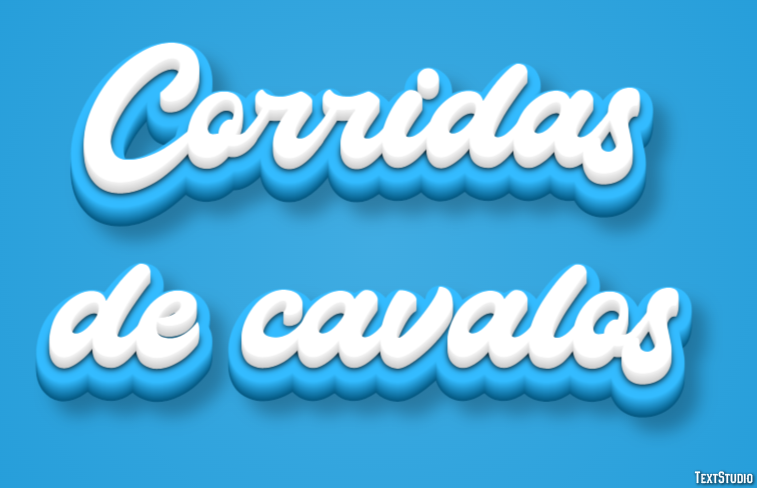 Corridas de cavalos Texteffekt