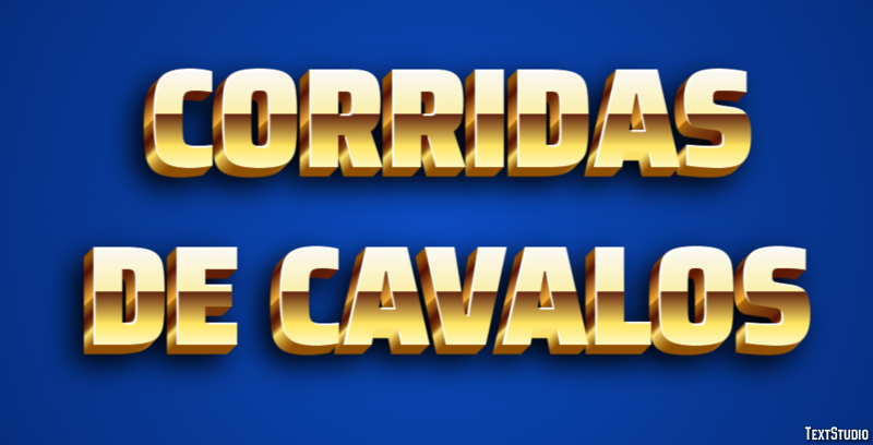 Corridas de cavalos Texteffekt