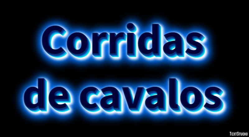 Corridas de cavalos Texteffekt