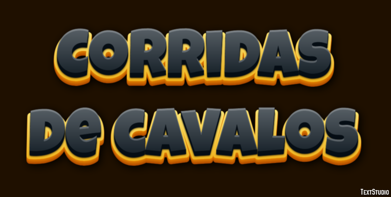 Corridas de cavalos Texteffekt