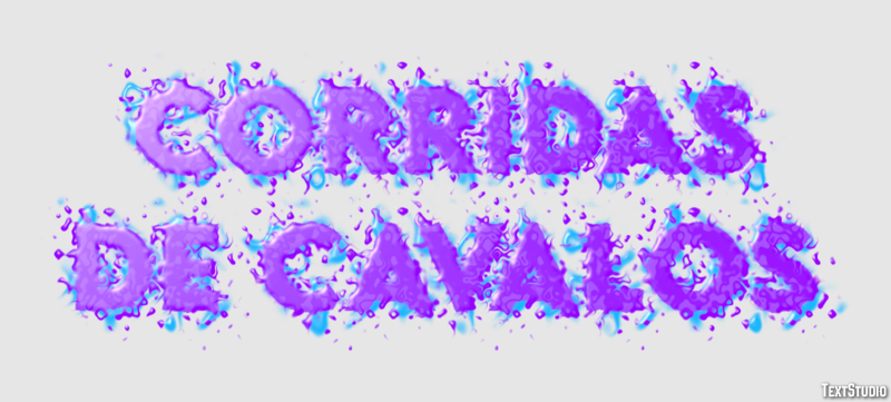 Corridas de cavalos Texteffekt