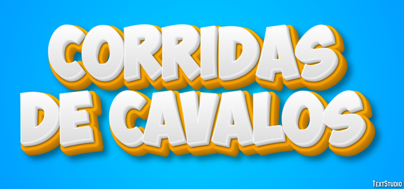 Corridas de cavalos Texteffekt