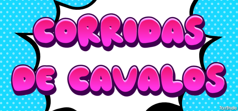 Corridas de cavalos Texteffekt
