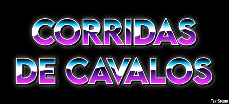 Corridas de cavalos Texteffekt