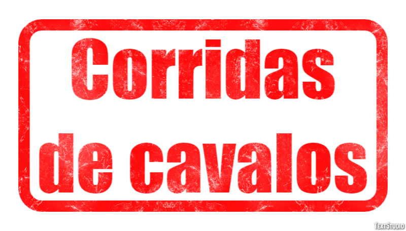 Corridas de cavalos Texteffekt
