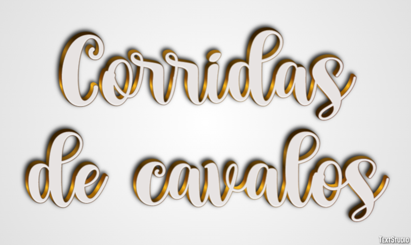 Corridas de cavalos Texteffekt